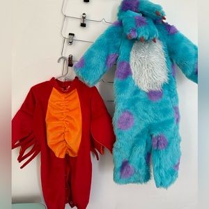 Bundle of 2T Halloween Costumes - Sully from Monsters Inc. and Lobster